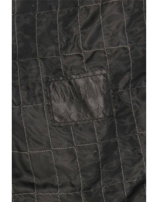 Vintage Mens Oversized Leather Jacket UK 40 Large Black Leather, 4 of 4
