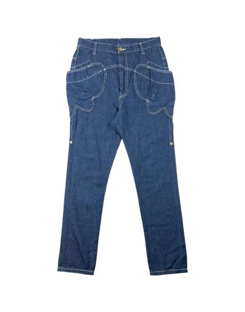 Vintage Mercibeaucoup By Issey Miyake High Waist Denim Jeans Size W28 in Blue - view 1