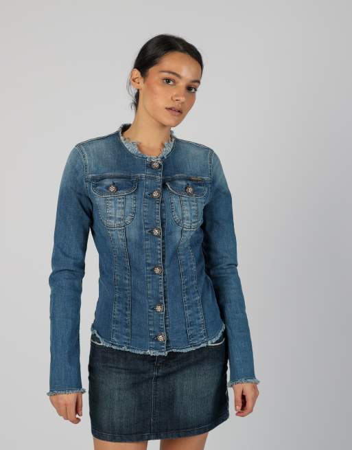 Vintage Met S denim jacket in blue, 3 of 4
