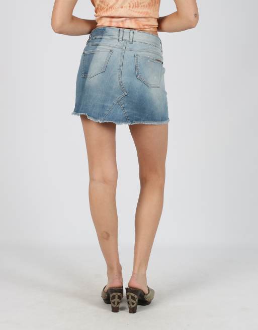 Vintage Met S denim mini skirt in blue, 2 of 4