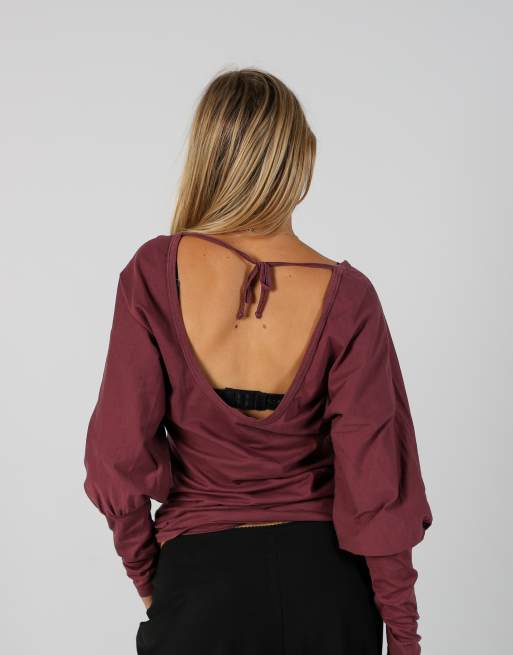 Vintage Met S long sleeve top in pink, 2 of 4