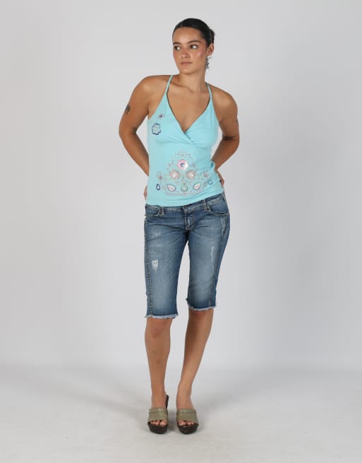 Vintage Met XS 3/4 jeans in blue
