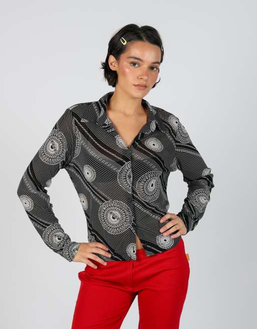 Vintage Mexx M blouse in black, 3 of 4