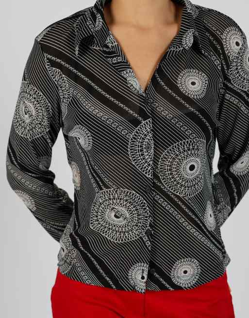 Vintage Mexx M blouse in black, 4 of 4