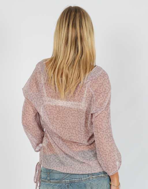 Vintage Mexx M blouse in lilac purple, 2 of 4