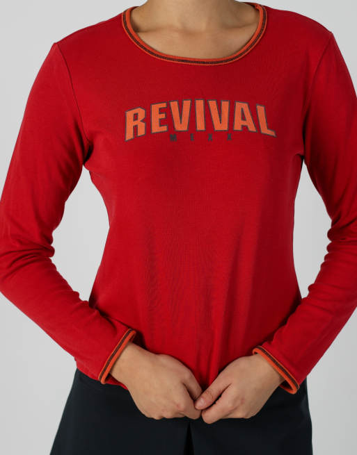 Vintage Mexx S long sleeve top in red, 4 of 4