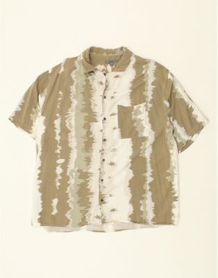 Vintage Mexx Size XL Tie Dye Short Sleeve Shirt in Brown
