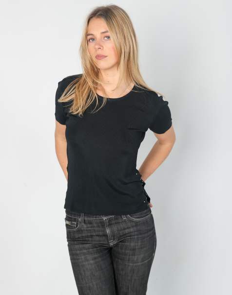 Vintage Mezzo S woven top in black - view 1