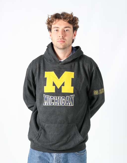 Vintage Michigan xl hoodie in charcoal grey