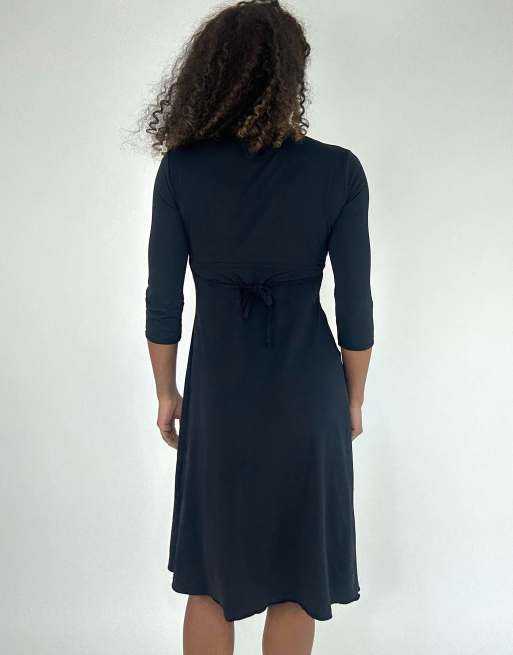 Vintage midi dress in black, 2 of 4