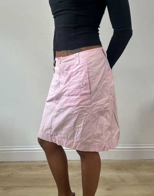 Vintage midi skirt in baby pink, 3 of 4