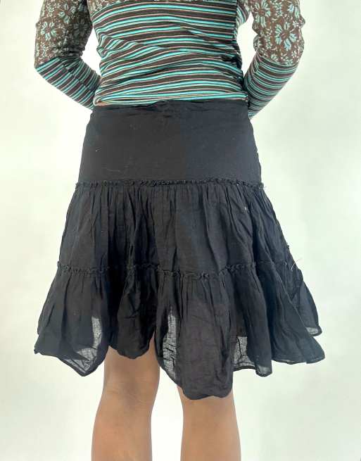 Vintage midi skirt in black, 2 of 4