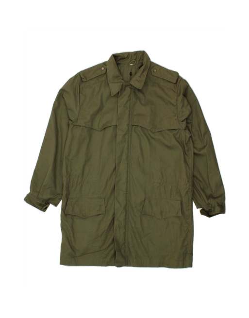 Vintage Military Coat UK 42 XL In Khaki