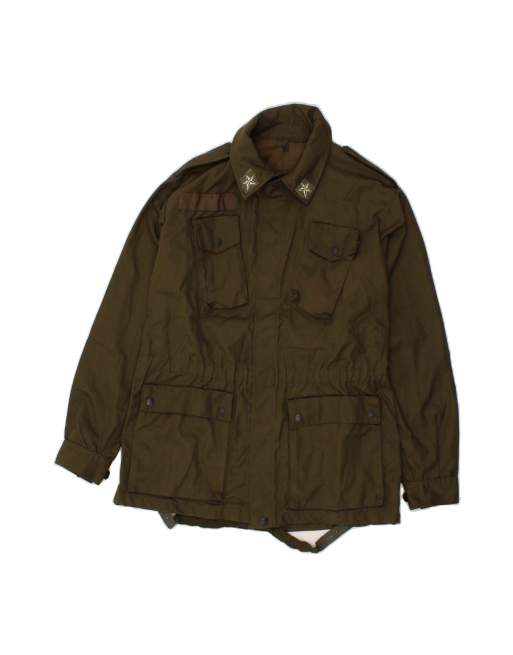 Vintage Military Jacket It 48 Medium In Khaki