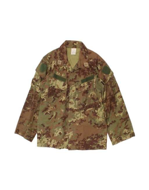 Vintage Military Jacket It 50 Large In Khaki Camouflage