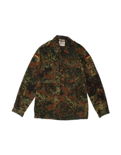 Vintage Military Jacket UK 40 Large In Khaki Camouflage - view 1