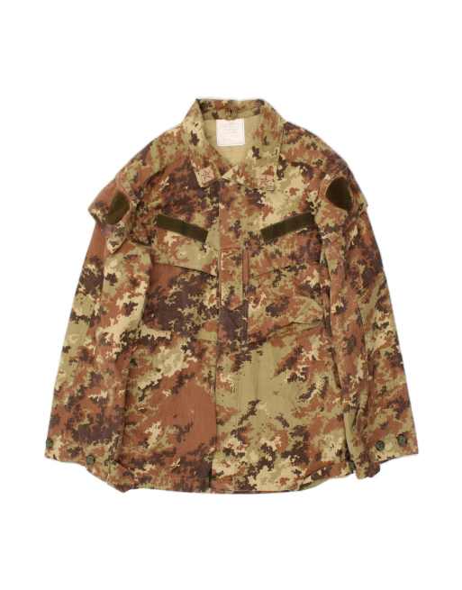 Vintage Military Jacket UK 52 XL In Khaki Camouflage Army