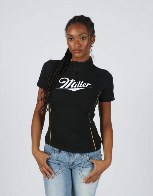 Vintage Miller S woven top in black, 3 of 4
