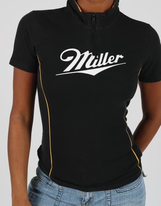 Vintage Miller S woven top in black, 4 of 4