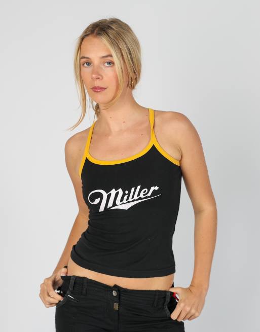 Vintage Miller XS woven vest in black