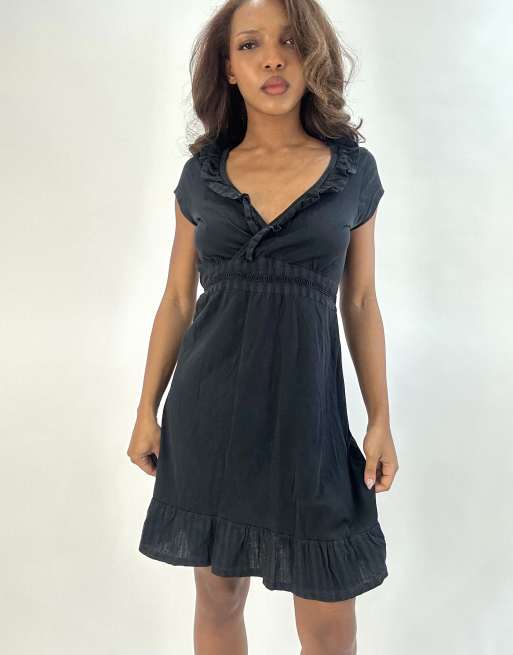 Vintage mini dress in black, 4 of 4