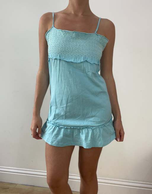 Vintage mini dress in blue