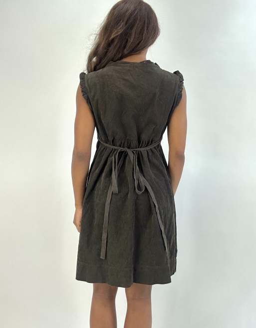 Vintage mini dress in brown, 2 of 4