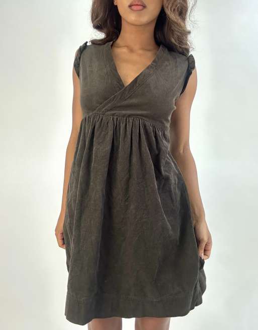 Vintage mini dress in brown, 3 of 4