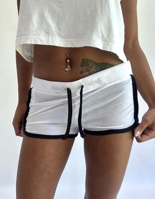 Vintage mini shorts in white