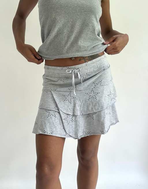 Vintage mini skirt in grey