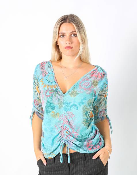 Vintage Mirella Matteini L cami in turquoise - view 1