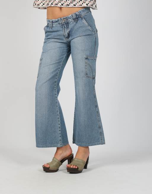 Vintage Miss Edith S flare jeans in light blue, 2 of 4