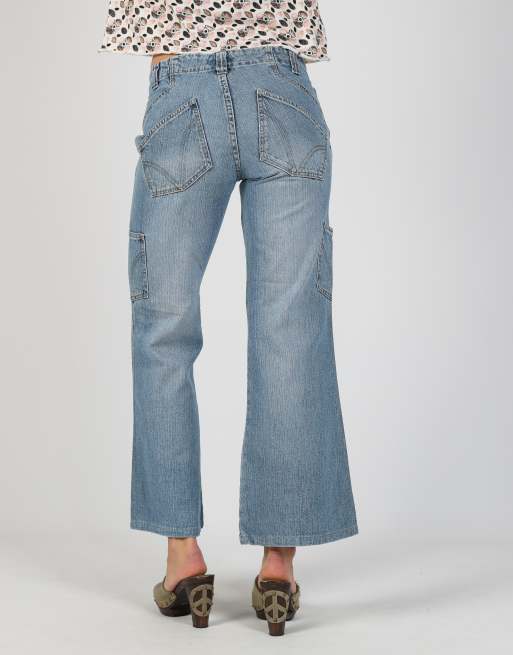 Vintage Miss Edith S flare jeans in light blue, 4 of 4