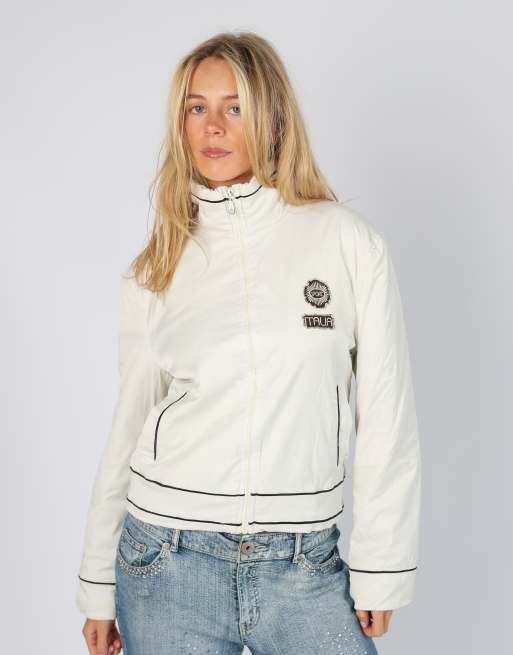 Vintage Miss Mimi S puffer jacket in ivory