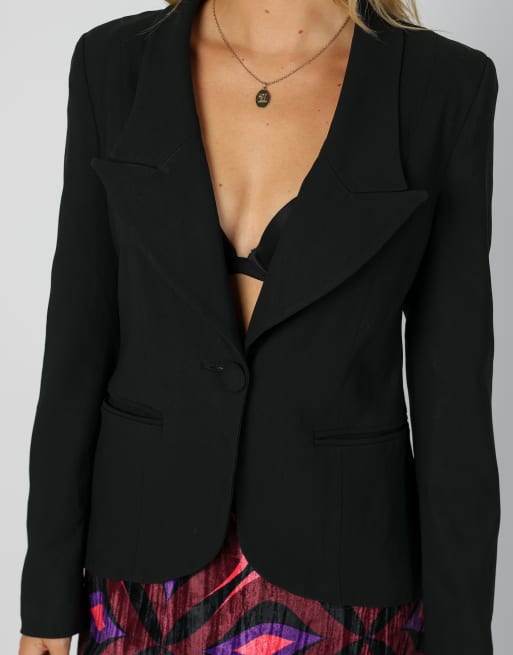 Vintage Miss Money Money S blazer in black, 4 of 4