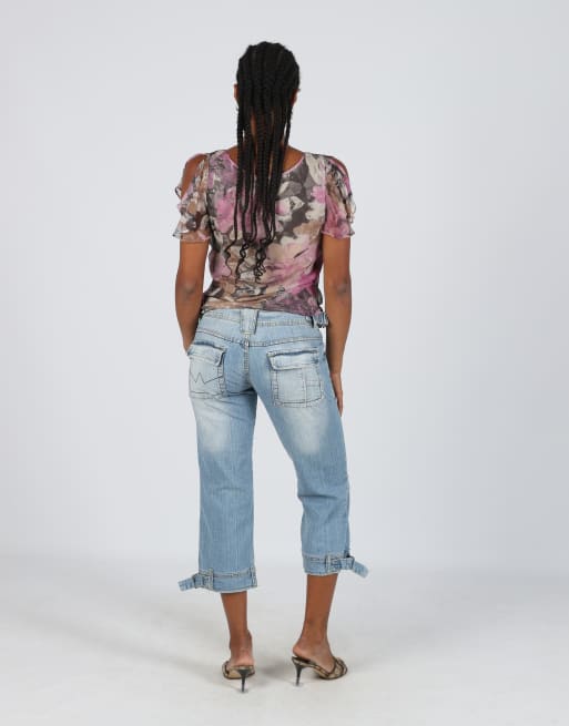 Vintage Miss Passion XS 3/4 jeans in light blue, 3 of 4