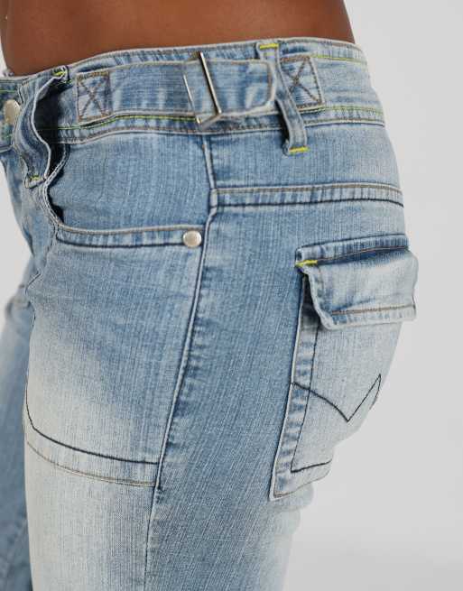 Vintage Miss Passion XS 3/4 jeans in light blue, 4 of 4