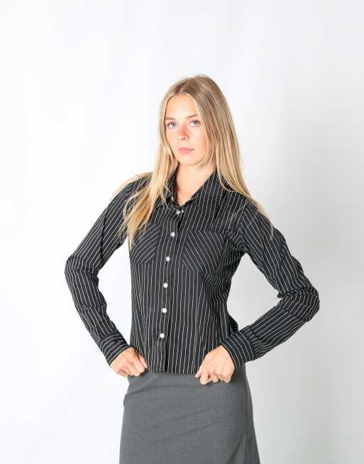 Vintage Miss Petrolio S shirt in black