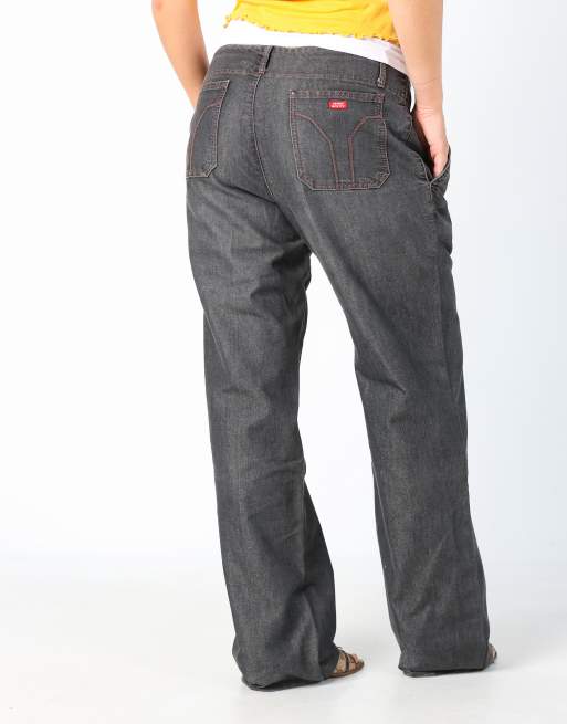 Vintage Miss Sixty 10 casual trousers in charcoal grey, 2 of 4