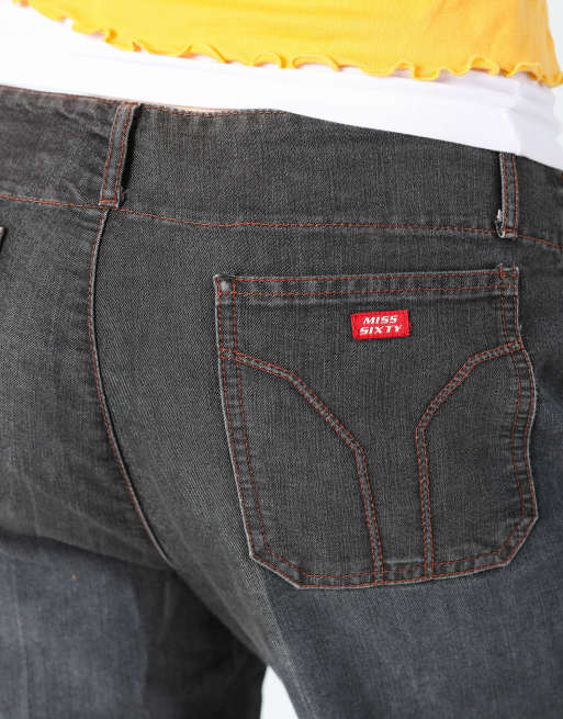 Vintage Miss Sixty 10 casual trousers in charcoal grey, 4 of 4