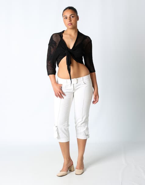 Vintage Miss Sixty 12 woven trousers ivory - view 1