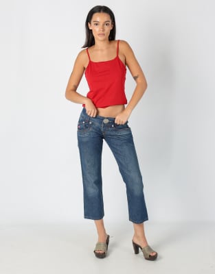 Vintage Miss Sixty 6 3/4 Jeans Navy Blue
