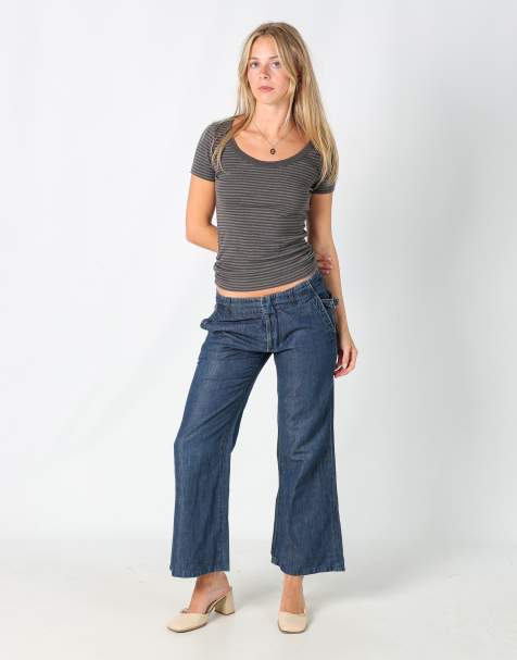 Vintage Miss Sixty 8 casual trousers in navy blue - view 1