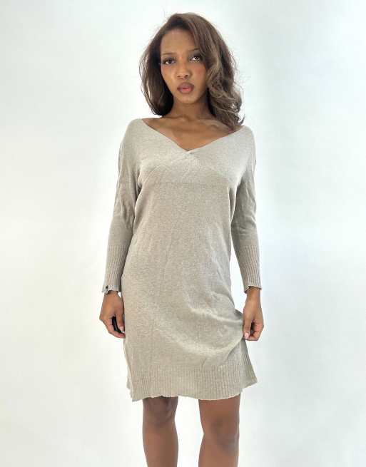 Vintage Miss Sixty jumper dress in beige