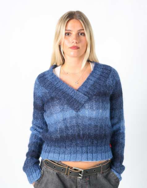 Vintage Miss Sixty L knitted top in blue - view 1