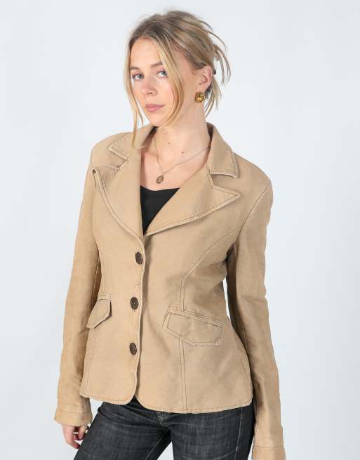 Vintage Miss Sixty L light jacket in beige, 3 of 4