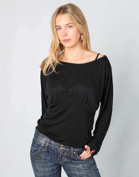 Vintage Miss Sixty L long sleeve top in black - view 1