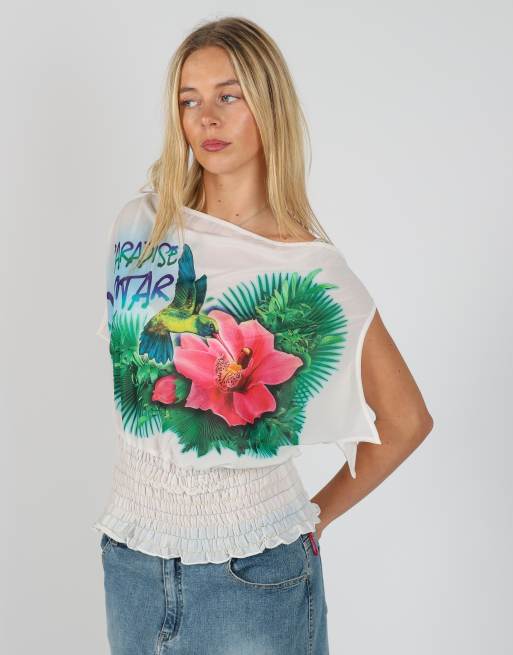 Vintage Miss Sixty M blouse in ivory, 3 of 4