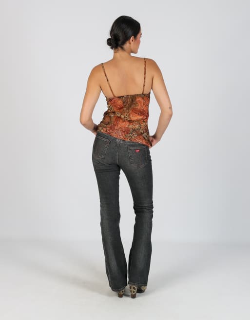 Vintage Miss Sixty M bootcut jeans in blue, 3 of 4