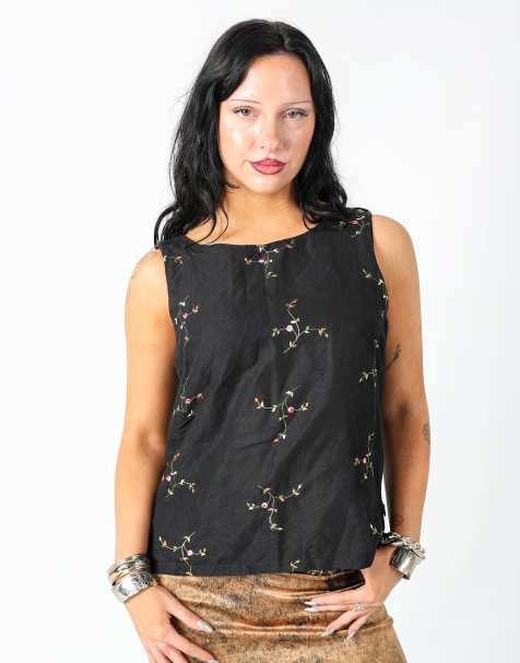 Vintage Miss Sixty M cami in black - view 1